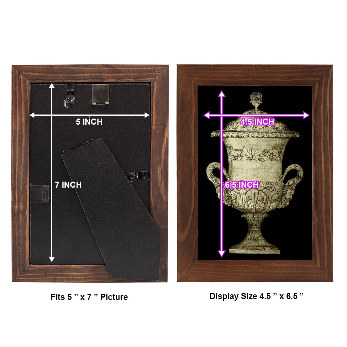 Garden Antiquities IV -Framed Print w/glass-Chestnut