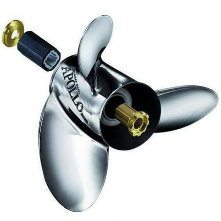 UPC: 0014984015431 | Michigan Wheel 993154 13-1/4 x 17 LH 3 blade SS Apollo Propeller 4-1/4 Gearcase