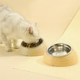 thumbnail image 5 of RKSTN Cat Bowls Pet Bowl Yellow, 5 of 5