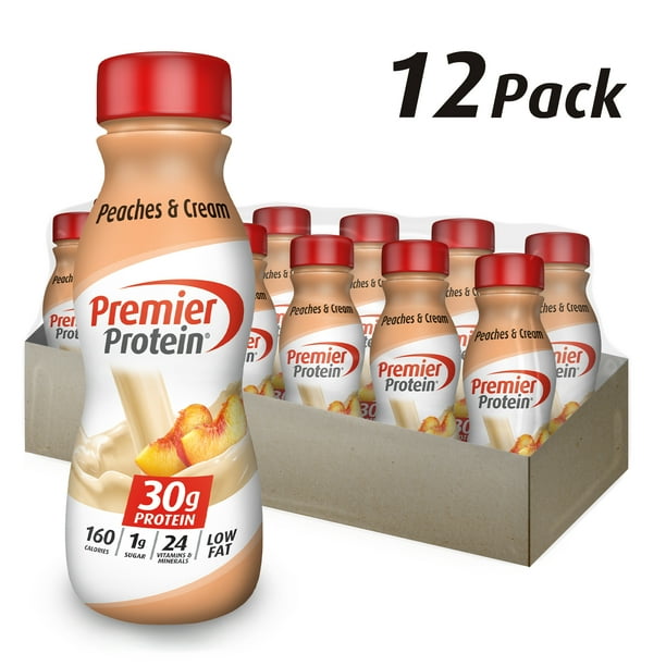 Premier Protein Shake, Peaches & Cream, 30g Protein, 11.5 fl oz, 12 ct