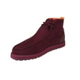 thumbnail image 4 of Men's TAYNO Wallabee Style Chukka Boots Soft Micro Suede MOJAVE S Wine, 4 of 11
