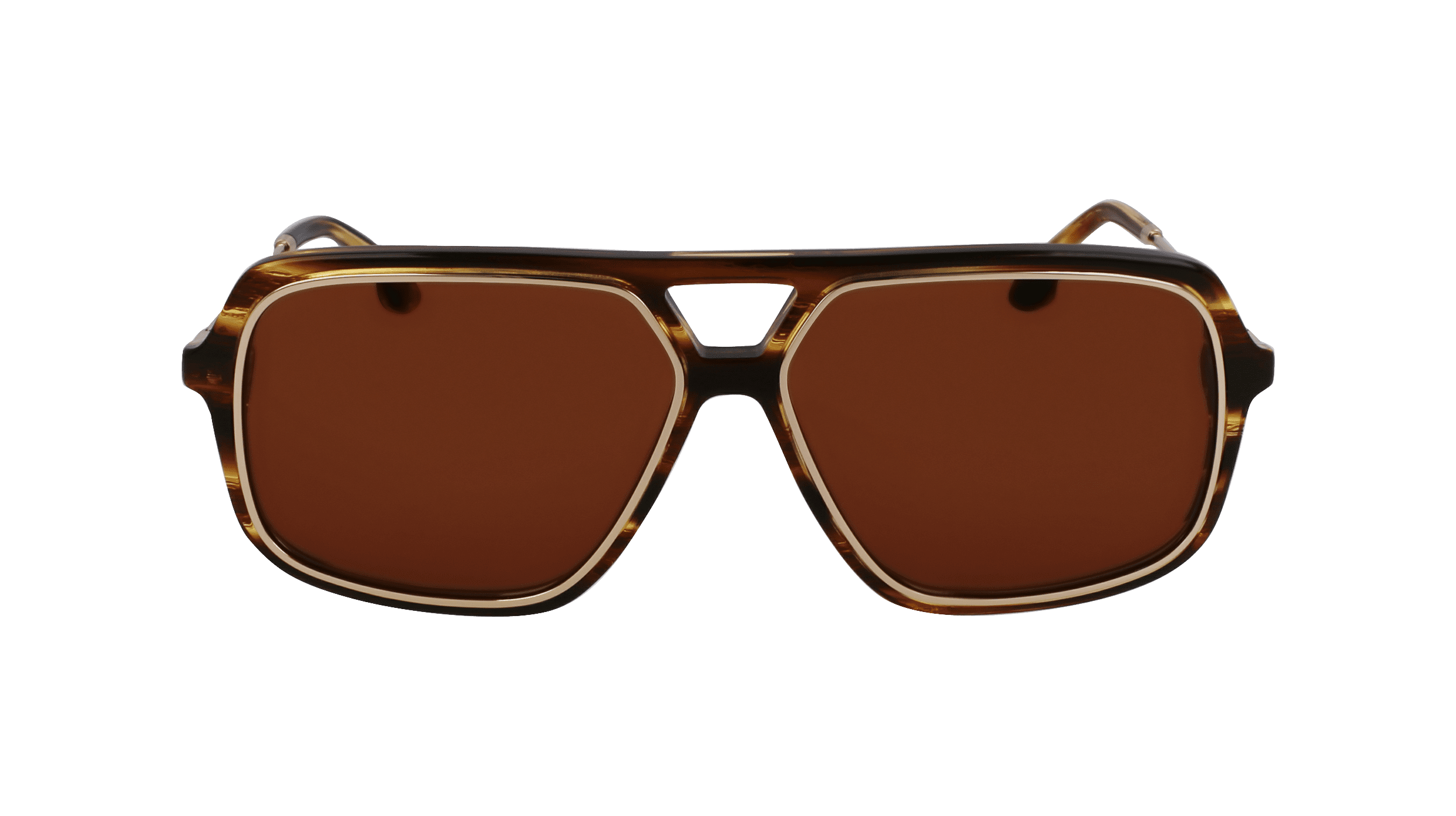 Victoria Beckham VB669S 223 Square Sunglasses – Striped Blonde Havana/Brown Victoria Beckham Women main image 3
