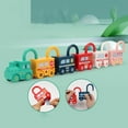 thumbnail image 1 of Lock And Key Connectable Car Toys Counting Matching Sorting Educational Vehicle Set With Numbers Early Learning Montessori Toy For Toddlers 7Cm Size, 1 of 9