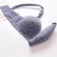 thumbnail image 4 of Womans Embroidered Glossy Comfortable Breathable Bra Underwear No Rims, 4 of 9