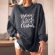 thumbnail image 2 of Sudadera extragrande de lana de manga larga con cuello redondo y estampado navideño para mujer Fridja  ghj987+4407, 2 of 8