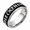 Black, variant on Men's Viking Rune Spinner Ring, Stainless Steel Glow in the Dark Rotating Band, US Sizes 7-12, Norse Symbol Detail, Fidget Style, Casual Wear, Birthday Gift, Graduation Gift