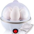 thumbnail image 3 of Cocedor de Huevos Eléctrico Hervidor Hervidor de Huevos Blandos, Medios o Duros, Capacidad para 7 Huevos Tecnología Sin Ruido Apagado Automático, Blanco Con Cortador de Huevos Incluido, bl, 3 of 5