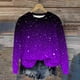 thumbnail image 1 of Heisall Womens Sweatshirts Gradient Print Round Neck Casual Sporty Long Sleeve Lightweight 2025 New Fashion Trendy Tops, 1 of 7