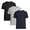 Black Soot/Light Grey Heather/Dark Navy, variant on George Men's & Big Men's 3-Pack Crewneck Tee with Short Sleeves, Sizes XS-3XL