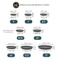 thumbnail image 4 of The HC Companies 7" Round Prima Plastic Plant Saucer - Indoor Outdoor Plant Trays for Pots - 7.09"x7.09"x0.87" in Warm Gray Pack of 4, 4 of 7
