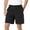AB62 Black, variant on Mens Athletic Shorts Solid Color Elastic Waist Straight Leg Shorty Breathable Comfort Mens Casual Daily Board Shorts Black Size L
