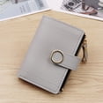 thumbnail image 4 of Cartera de mujer con bloqueo RFID, monedero plegable de cuero genuino con cremallera, bolsillo para monedas, ventana de identificación, 4 of 5