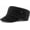 Black, variant on Vintage Military Cadet Army Cap for Men Washed Cotton Flat Top Hat
