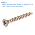 thumbnail image 4 of Unique Bargains M5 x 40mm Phillips Flat Head Carbon Steel Color Zinc Plated Wood Screws 100 Pack, 4 of 5