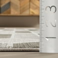 thumbnail image 4 of nuLOOM Fressia Modern High-Low Geometric Area Rug, 5' 3" x 7' 6", Light Grey, 4 of 9