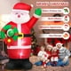 thumbnail image 4 of 2.43M Inflable Navidad Exterior Santa Claus, Que sostiene la Guirnalda Decoracion Navidad Luces LED Coloridas giratorias integradas para Navidad decoración, Fiesta de Navidad, césped, Interior, 4 of 6