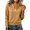 Earthy Yellow, variant on Lightweight Jacket Women Casual Trendy Stand Collar Zip Up Coat Fall Long Sleeve Outerwear Top With Pockets Green L