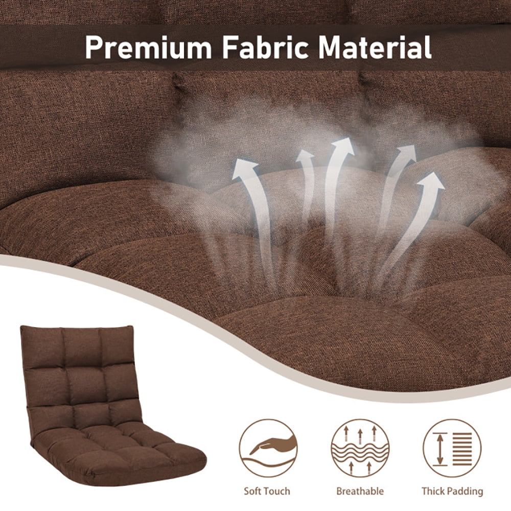 Finihen Folding Lazy Sofa Chair, 14-Position Adjustable Folding Lazy Gaming Sofa, for Living Room, Bedroom, for Gaming, Reading, Coffee Finihen Folding Lazy Sofa Chair, 14-Position Adjustable Folding Lazy Gaming Sofa, for Living Room, Bedroom, for Gaming, Reading, Coffee