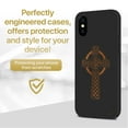 thumbnail image 2 of Case Yard Wooden Case for iPhone-X Soft TPU Silicone cover Slim Fit Shockproof Wood Protective Phone Cover for Girls Boys Men and Women Supports Wireless Charging Cross 3 Design, 2 of 7