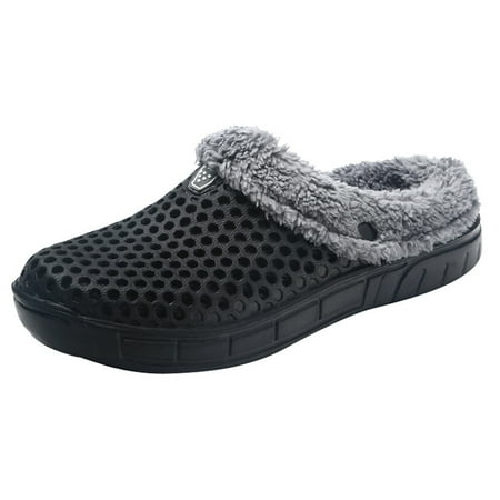 

Wirziis Couple Women Winter Home Slippers Keep Warm Non-slip Indoors Bedroom Floor Shoes Unisex Slippers Clogs Sandals Hollow Out Casual Shoes
