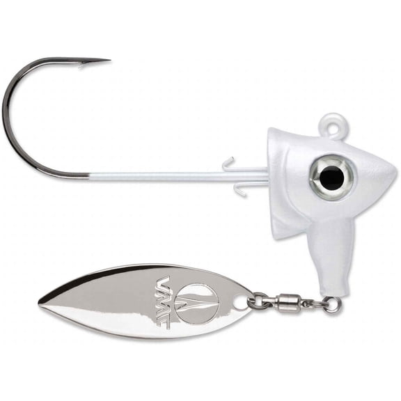 VMC SPJ14-WHT Spin Jig 1/4 White 1/4 Oz. 3/0 HK - SPJ14-WHT