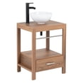 thumbnail image 1 of Gabinete Para Baño Mueble Lavamanos Ovalin Monomando y Toallero Fibra de Madera MFC KingsHouse cafe, 1 of 8