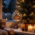 thumbnail image 3 of Christmas Story Ornaments, Glowing Winter Cabin with Windows & Fireplace for Christmas Tree Decor, Holiday Home Decor& Festive Gift, 3 of 6