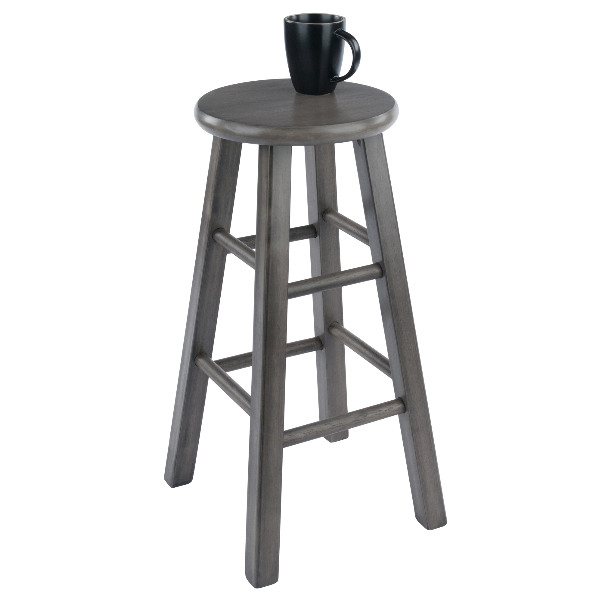 Winsome Wood Ivy 24" Counter Stool, Rustic Gray Finish - image 4 of 7