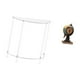 thumbnail image 5 of Mesita de noche de acrílico,Mesa auxiliar de acrílico transparente Mesa auxiliar transparente en capas,Mesa pequeña de acrílico,mesita de noche pequeña,compacta,Figura de escritorio,Reloj, 5 of 8