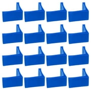 Uxcell 16Pack L Shape Leg Pads, 2" x 2" Plastic Furniture Leg Cover Protectors, Blue