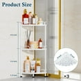 Corner Shower Caddy Standing 3 Tier Shower Shelf Organizer for Bathroom