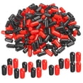 thumbnail image 1 of Unique Bargains 200pcs Rubber End Caps Cover Assortment 6mm Screw Thread Protector for Screw Bolt Black Red, 1 of 5