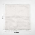 thumbnail image 3 of Efavormart 2 Pack | 18" White Faux Fur Sheepskin Throw Pillow Cases, Square Pillow Covers, 3 of 11