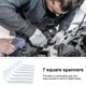 thumbnail image 2 of L shaped Key Wrench Screwdriver Set 7Pieces Tool Set 3/4/5/6/7/8/10mm Square Head for Home Repairs and Maintenance, 2 of 4