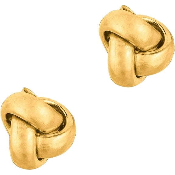 Floreo 10k Yellow Gold 9mm Knot Stud Earrings