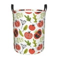 thumbnail image 6 of Lsque Tomatoes pattern Laundry Hamper Basket, Tall Woven Rope Hamper Basket for Clothes, Lightweight Storage Basket, Collapsible Waterproof-Small, 6 of 8