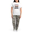 thumbnail image 4 of CafePress - Chillin With My Gnomies Women's Light Pajamas - Women's Short Sleeve Print T-Shirt and Pants Light Cotton Pajama Set, 4 of 7