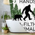 thumbnail image 5 of Retro Country Funny Animal Shower Curtain Rustic Vintage Forest Chimpanzee Brown Bear Deer Farmhouse Bathroom Curtain Polyester Fabric Waterproof Shower Curtain Set with 12 Hooks, 69X84IN, 5 of 7