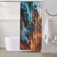 thumbnail image 6 of Shower Curtain, Blue Dragon and White Tiger Waterproof Fabric Plastic Shower Curtain, Drying Fast Bathroom Curtain with 9 Buttonholes, Ruffle Shower Curtain 60x72in, 6 of 8