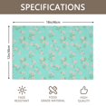 thumbnail image 3 of Placemat, Pioneer Flower Floral Print Pattern Place Mats Table Mat Set Of 2, PVC Washable Placemats for Party Kitchen Dining Decoration, 18x12 Inch, Fade Resistant, 3 of 6