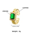 thumbnail image 4 of Copper Chain Shaped Ring With Micro Inlaid Zircon Geometric Design For Everyday Wear And Special Occasions Jewelry, 4 of 6