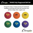 thumbnail image 3 of Champion Sports PX10SET Rhino Playground Ball Set, 10" Diameter, Rubber, Assorted, 6 Balls/Set (CSIPX10SET), 3 of 12