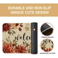 thumbnail image 6 of Fall Dahlia Floral Welcome Doormat Pumpkin Door Mats 17 x 29 Inch, Autumn Seasonal Farmhouse Non-Slip Entrance Mat Low Profile Front Doormats Kitchen Floor Rug Decor for Indoor Outdoor, 6 of 6