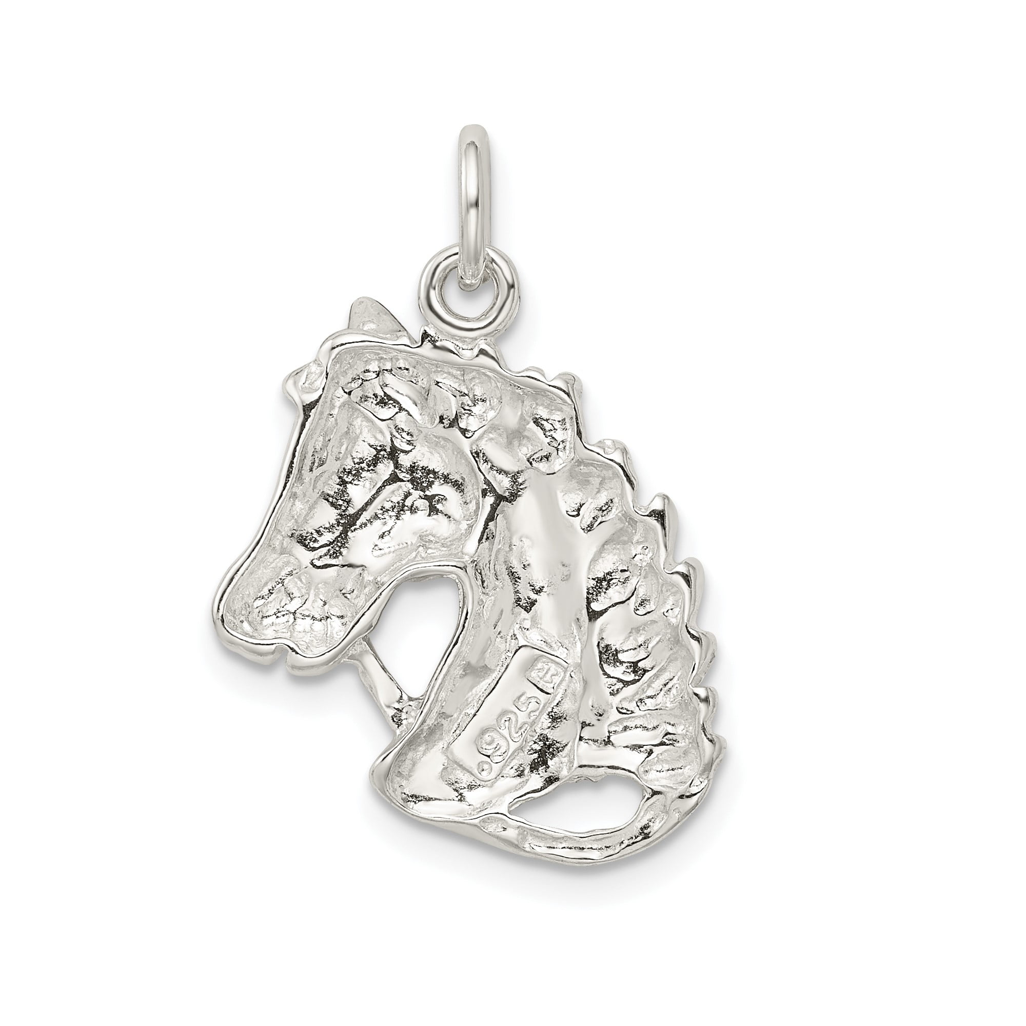 Sterling Silver Horse Head Pendant for Women, Equestrian Jewelry with Detailed Mane and Bridle, Symbolic Animal Necklace Charm for Riders, Western Style Accessory