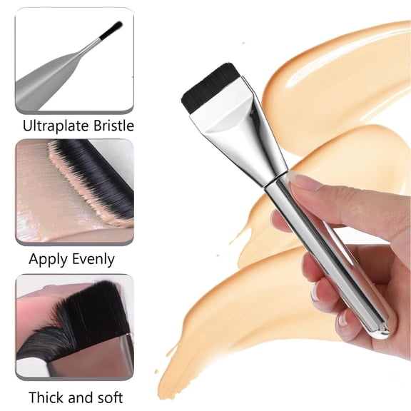 Spatula Makeup Brush, Spatula Brush Makeup, Face Mask Brush, Kabuki Brush, Makeup Spatula Brush for Liquid Foundation Mask