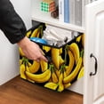 thumbnail image 5 of Banana Collapsible Cube Organizer Storage Bin with Handle, 10.8"x10.5"x10.6", Large Capacity for Clothes Storage, 5 of 6