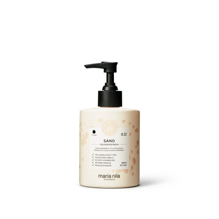 Maria Nila Colour Refresh, Sand 10.1 Fl Oz, Sand Hair Mask, Semi-Permanent Pigments, 100% Vegan & Sulfate/Paraben free