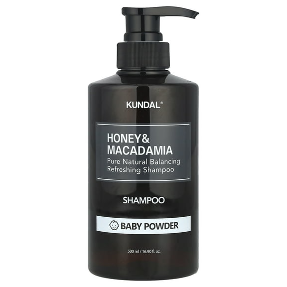 Kundal Honey & Macadamia, Shampoo, Baby Powder, 16.9 fl oz (500 ml)