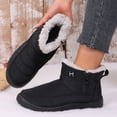 thumbnail image 4 of Knivor Waterproof Winter Snow Boots for Women Fleece Lined Non Slip Side Zipper Cozy Ankle Boots for Outdoor Daily Cold Weather Footwear, 4 of 10