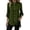 Army Green, variant on Women's Textured Stand Collar Tunic Blouses Roll Tab Long Sleeve Button Down Shirts Side Slit Loose Casual Work Blouses Fall Fashion Tops White